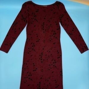 Vintage - Nina Leonard Wool Long Sleeve Dress